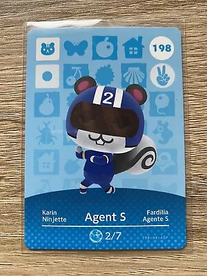 $2 • Buy Genuine Nintendo Amiibo Animal Crossing AGENT S #198 (New, Never Used)
