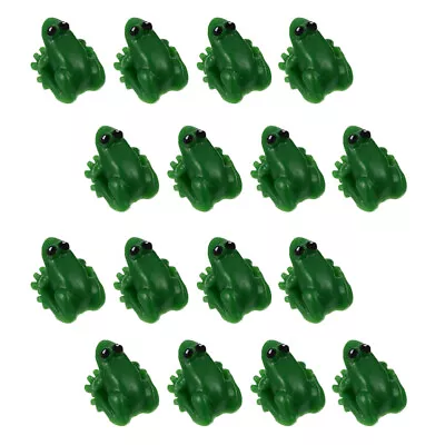 16 Pcs Cute Frog Miniature Figurines Animals Miniatures Mini Resin Frogs Bulk • $8.48