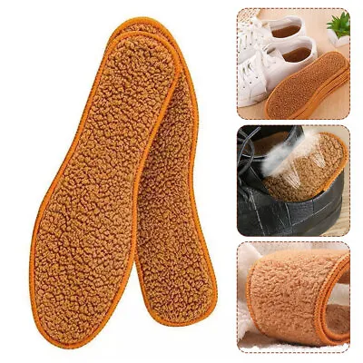 1 Pair Insoles Warm Winter Real Fur Wool Insoles Men Women Warm Soft Insole Pads • $7.59