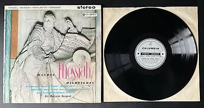 SAX 2365 Handel MESSIAH / Malcolm Sargent / 1959 Blue Silver Columbia Stereo • £10