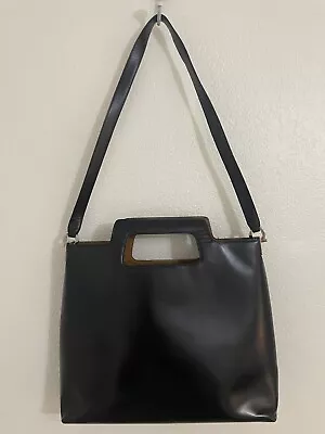 Salvatore Ferragamo Vintage Gancini Shoulder & Handbag BLK Leather • $150