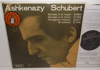 SXL 6260 Schubert Sonatas In A Minor Hungarian Melody 12 Waltzes Ashkenazy N/B • £12.99