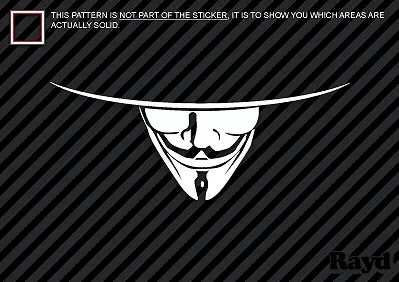 $4.99 • Buy (2x) V FOR VENDETTA Sticker Decal Die Cut Vinyl Alan Moore Lloyd