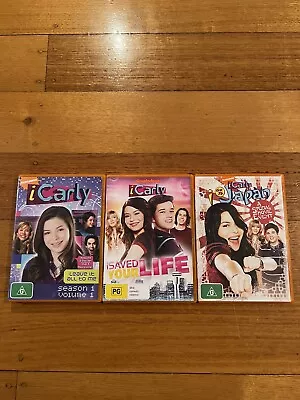 ICarly Season 1 Volume 1 ICarly I Go To Japan & ICarly I Saved Your Life DVDS • £5.39