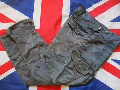 GEN ARMY ISSUE MTP CAMO Jungle HOT WEATHER Combat TROUSERS Small OVER DYED BLUE • $3.10