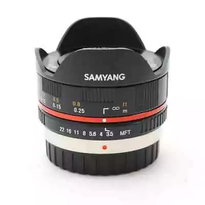 Samyang 7.5Mm F3.5 Fisheye Micro Four Thirds Black Lens Replacement • $242.68
