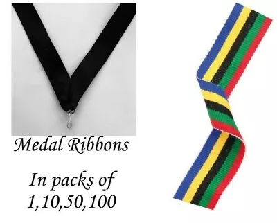 Olympic Medal Lanyard Ribbons With Clip Woven In Packs Of 11050100 • £3.32