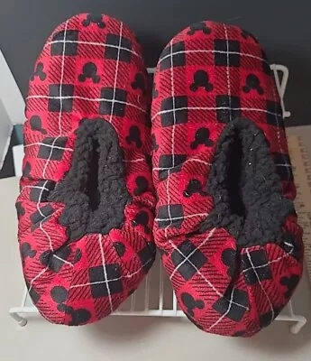 Disney Mickey Mouse Red Graphic Slippers Size L? • $15