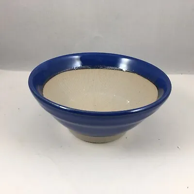 Japanese Suribachi Mortar Food Preparation Bowl 5 D Ceramic Blue Made In Japan • $14.95