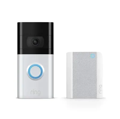 £99.99 • Buy NEW Ring Video Doorbell 2 With Chime Bundle, FREE DELIVERY 🚚