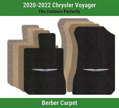 Lloyd Berber Front Carpet Mats For '20-22 Chrysler Voyager W/Chrysler Wings Logo • $160.99