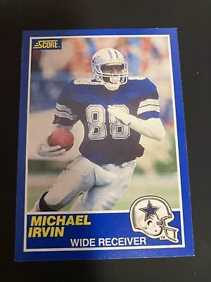 1989 Score - #18 Michael Irvin (RC) • $5