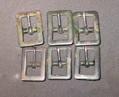 Lot Of 6 Unissued Coat Strap 5/8  Bar Buckles For A McClellan Cavalry Saddle • $20