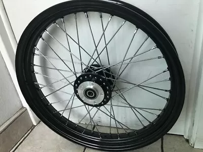 2008 Harley Sportster 883 1200 NIGHTSTER 19 X 2.5 Black 40 Spoke Front Wheel  • $495