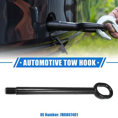 1 Pcs Tow Hook Compatible For Volkswagen Front Rear Bumper Towing How Black • $37.59