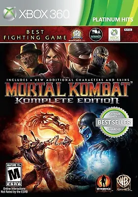Mortal Kombat Komplete Edition (Platinum Hits) Xbox 360 (Brand New Factory Seale • $110.98