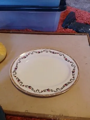 Sampson Bridgwood Serving Plate Decorated With A Floral Garland • £6