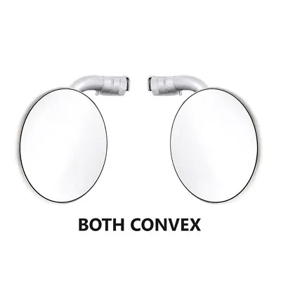Pair Universal Stainless Steel Convex 4  Peep Mirrors For Ford Dodge Chevy Mopar • $54.99