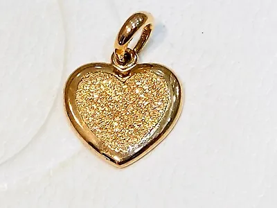 $65 • Buy Authentic Pandora Rose Gold MET Matte Brilliance Heart Pendant Charm 387926
