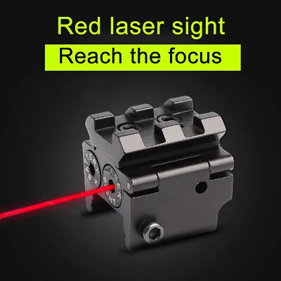 Mini Red Dot Laser Sight Navigation For Rifle Pistol Gun Hunting 20mm Rail Mount • $13.59