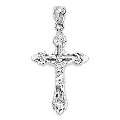 925 Sterling Silver Cross Pendant Crucifix Pendant Religious Jewelry • $43.79