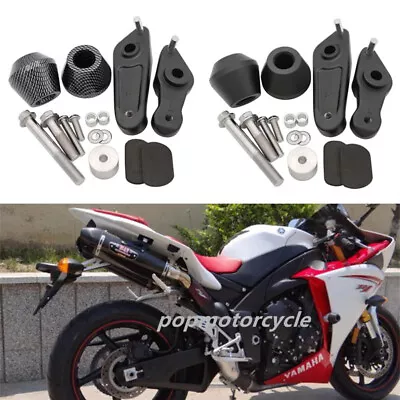 No Cut Frame Sliders Crash Protector For Yamaha YZF R1 YZFR1 YZF-R1 2009-2014 • $45.99