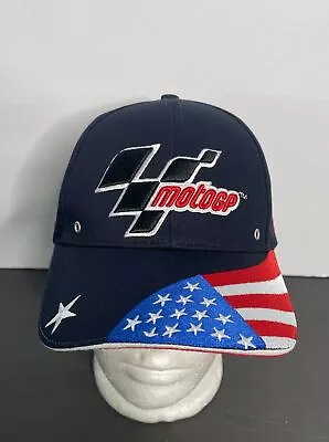 RARE MotoGP Motorcycle USA Exclusive Edition Embroidery Racing Hat Cap One Size • $49.99