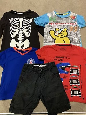£0.99 • Buy Boys 5-6 Years T Shirt Bundle TU Blue Zoo George Next Shorts
