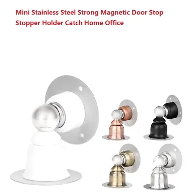 £7.14 • Buy Mini Stainless Steel Strong Magnetic Door Stop Stopper Holder Catch Home Office