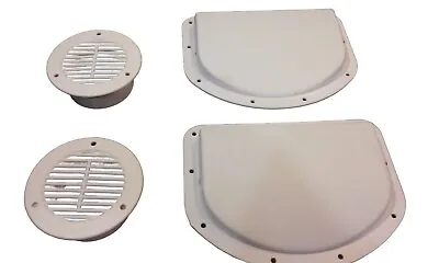 TRAILER / RV VENTS White 2 Inner 2 Outer Utility Cargo Motorcycle Sidewall • $14.88