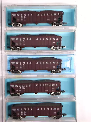 (5) N Scale Atlas WM Coal Cars In Original Boxes (lot 2413) • $45