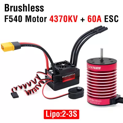 SURPASSHOBBY Brushless Motor ESC Combo 60A /80A F540 F550 For 1/10 Tamiya RC Car • $89.05