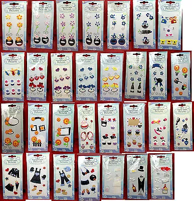 Stick On Card Embellishments For Card Making - 31 Designs Available - BOGOFF • £1.99