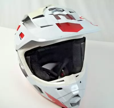 Vega Viper Helmet RED BLACK WHITE ECE R 22.05 Size Small • $24.59