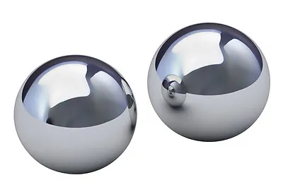 Baoding Balls 35MM Solid Chrome Hand Exercise Therapy De-Stressor SET OF 2 • $8.99