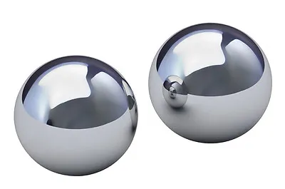 Baoding Balls 42MM Solid Chrome Hand Exercise Therapy De-Stressor SET OF 2 • $14.49