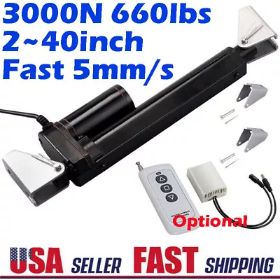 12V 3000N 660lb Linear Actuator Motor Heavy Duty Waterproof Stroke 2 ~40  1000MM • $62.99