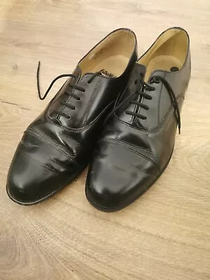 Men’s Black Leather Smart Shoes Uk 12 Extra Wide Fit  • £24.99
