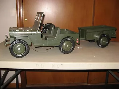 1964 GI Joe Vintage Hasbro 12” Late Issue 5 Star Jeep & Trailer • $236