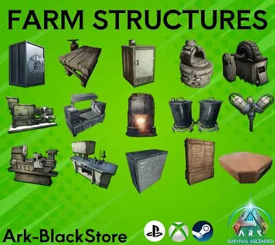 ARK Survival Ascended Industrial Itens Vault Forge Bench PVE PS5/XBOX/PC • $6