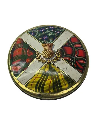 Vintage McVitie & Price Thistle And Tartan-ware Saltire Scottish Shortbread Tin • £19.99