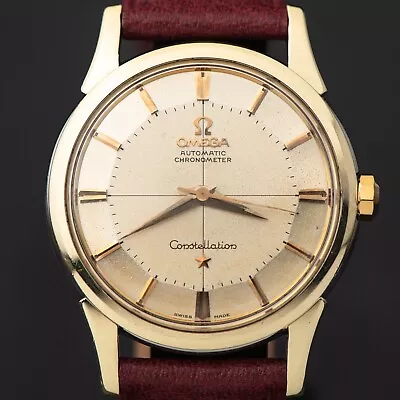 1961 Omega Constellation Two Tone Crosshair Pie Pan Cal. 551 Ref. 14381 11 Sc • $3732.75