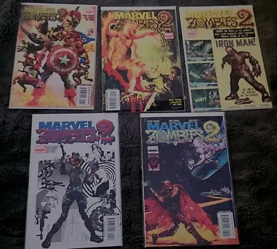 MARVEL ZOMBIES 2 #1-5 COMPLETE SET  Of 5 Books Robert Kirkman 2007 2008 In Vf-nm • $29.99