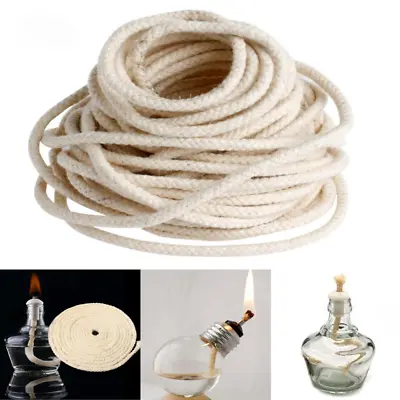 Round Cotton Wick Burner For Oil Kerosene Alcohol Lamp Torch Wine Bottle • £3.99