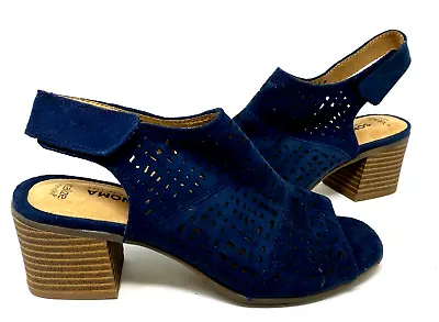 $27.99 • Buy Sonoma Women's Aussie Blue Slip On Dress Heels Size:7.5 98T