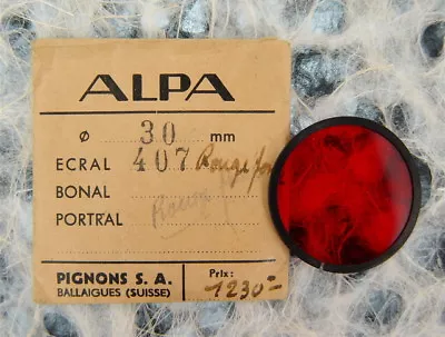 Alpa 30mm #407 Red Filter For ZoomarKilfitt 40mm F2.8  .......... LN • $90