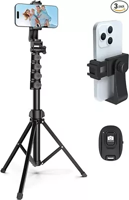 64” Tripod For Cell Phone And Camera Phone Tripod With Remote Control And Phone • $16.51