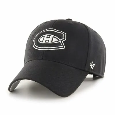 '47 Men's Montreal Canadiens Black/White MVP Adjustable Hat - One Size • $26.95
