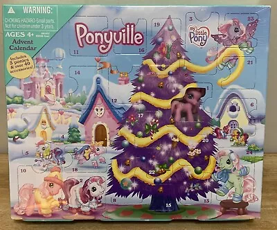 New My Little Pony Ponyville Christmas Advent Calendar 3 Ponies 2008 Accessories • $97.49