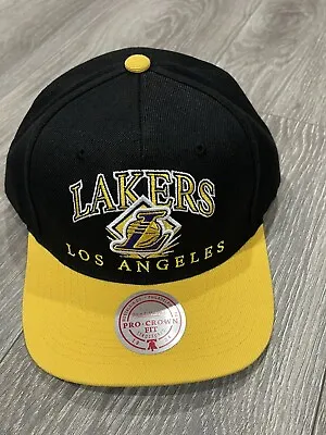 Los Angeles Lakers Mitchell & Ness  SnapBack Adjustable Hat Pro Crown Fit • $22.99